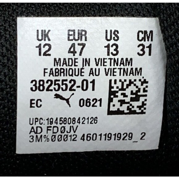 Puma Wild Rider As Lace Up Sneaker Shoes Mens Size 13 White Casual 382552-01 - Picture 9 of 16